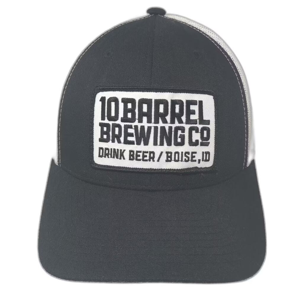10 Barrel Brewing Co Drink Beer Boise ID Trucker Hat Black White Snapback OSFA